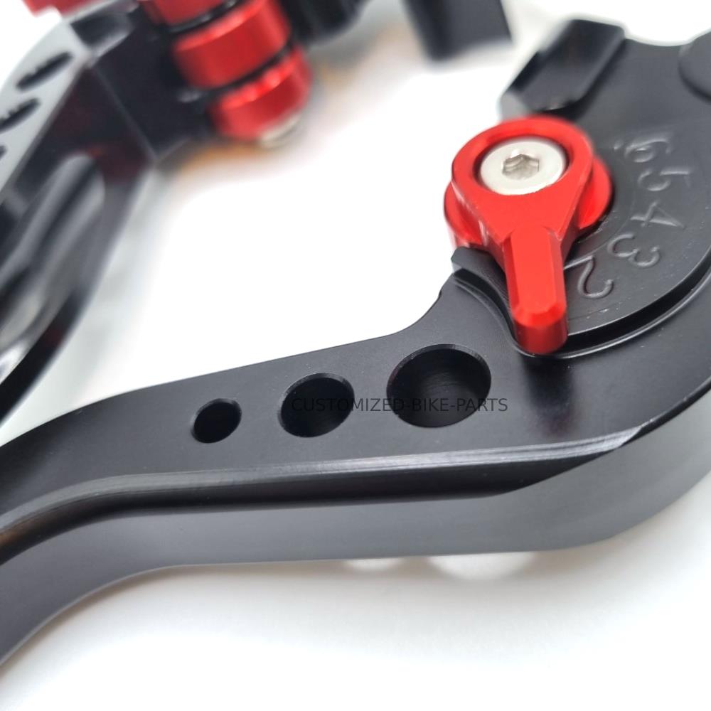 Long Black Clutch & Brake Levers For LXS 125 Euro 5 [TR125-GP2-E5]