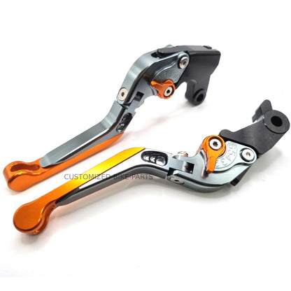 KTM 790 Duke 2018-2025 | Adjustable Clutch Brake Lever Set Titanium / Orange