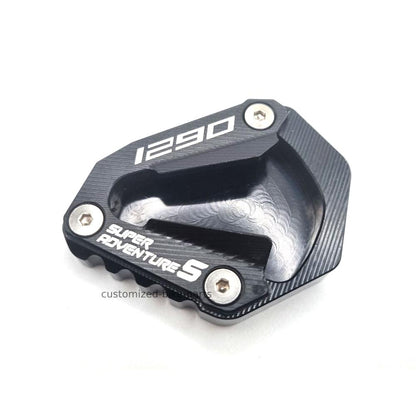 Black Side Stand Kickstand Shoe Extender - KTM 1290 Super Adventure S 2021-2025
