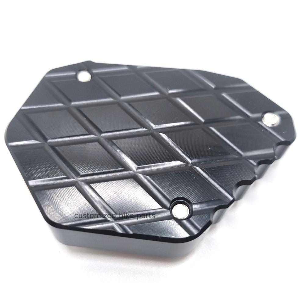 Black Side Stand Kickstand Shoe Extender - KTM 1290 Super Adventure S 2021-2025