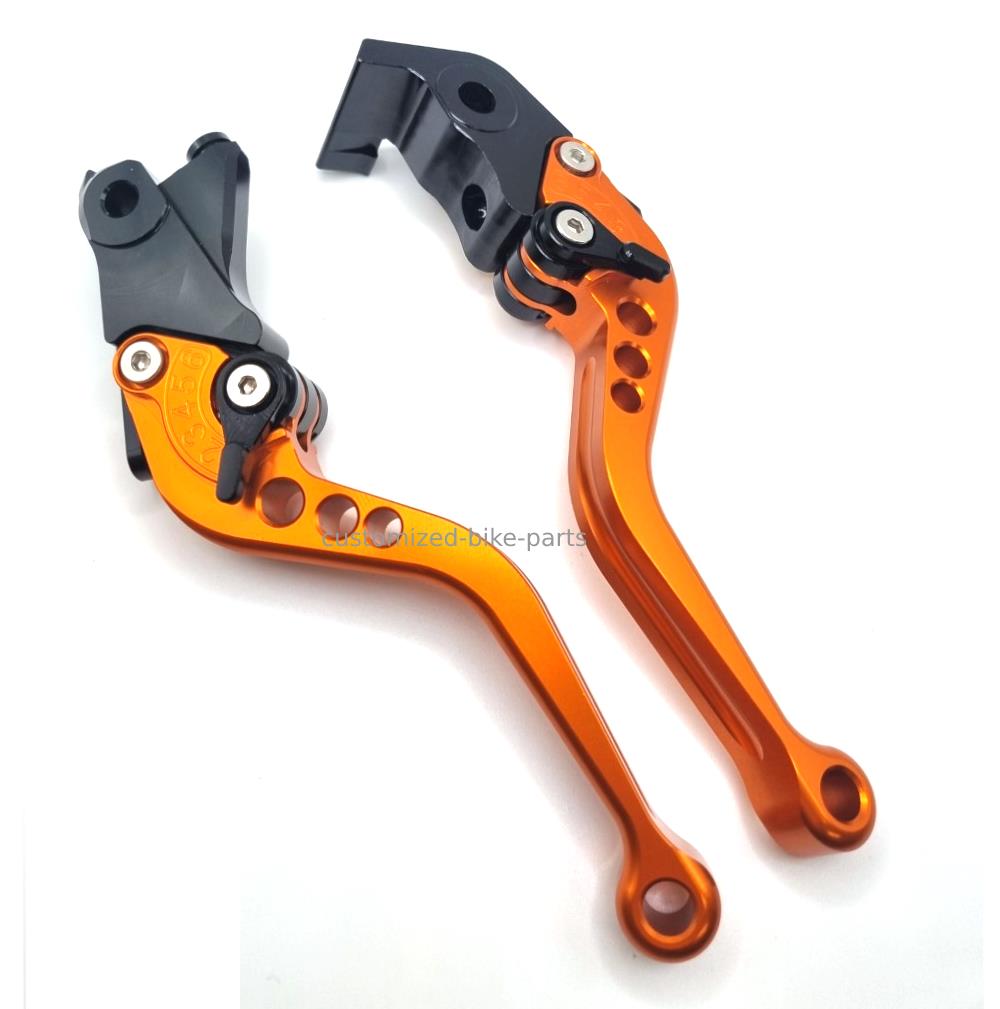 Short Clutch Brake Lever Set Orange For KTM 1290 Super Adventure R / S 2015-2025