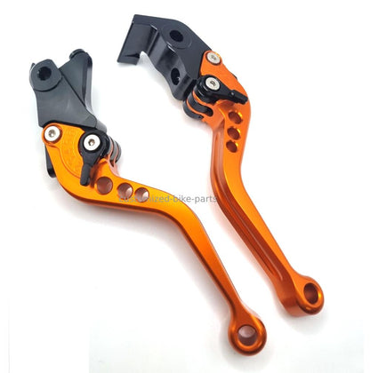 Short Clutch Brake Lever Set Orange For KTM 1290 Super Adventure R / S 2015-2025