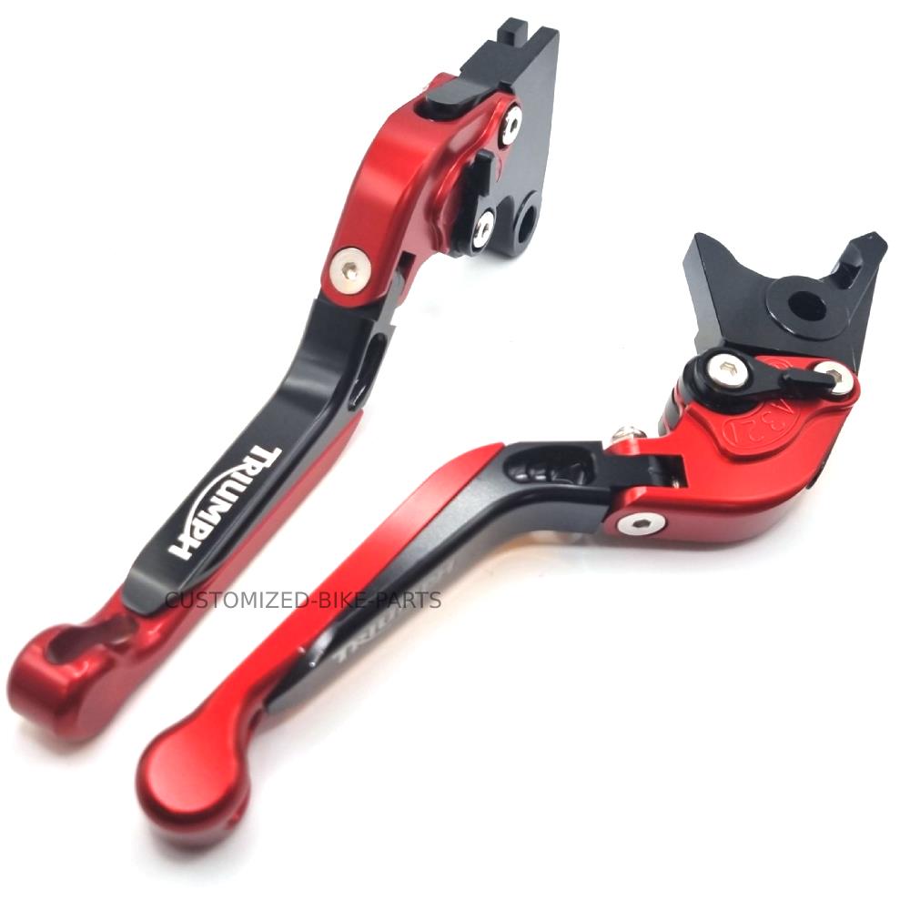 Red / Black Clutch & Brake Levers - Triumph Speed Triple 2004-2007