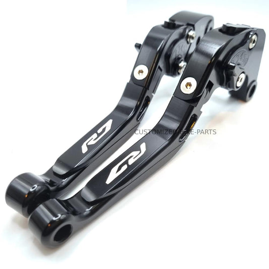 YAMAHA YZF-R7 2022-2025 Black/Black Adjustable Extendable Brake & Clutch Levers