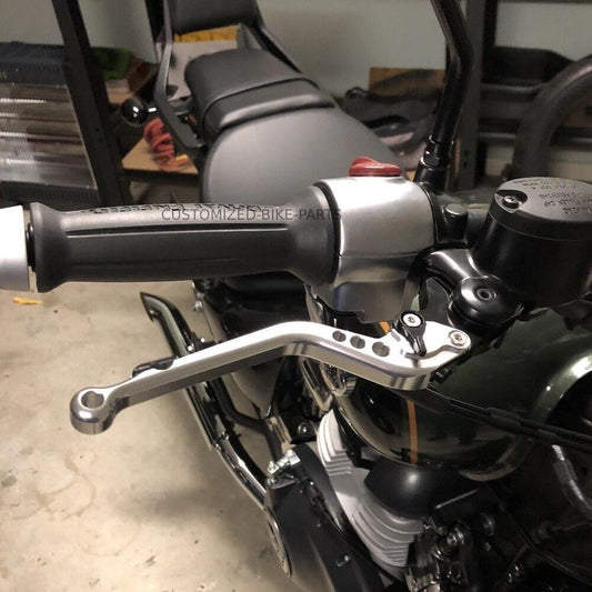 Royal Enfield Super Meteor 650 2023-2025 | Long Clutch Brake Lever Set - Silver