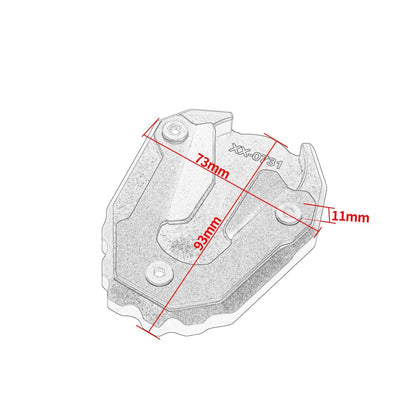 Side Stand Kickstand Shoe Extender - Triumph Tiger 900 Rally Rro 2020-2025
