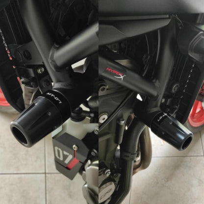 Engine Sliders Crash Protection Pads Frame - Yamaha MT-07 2014-2025 / Tracer 700