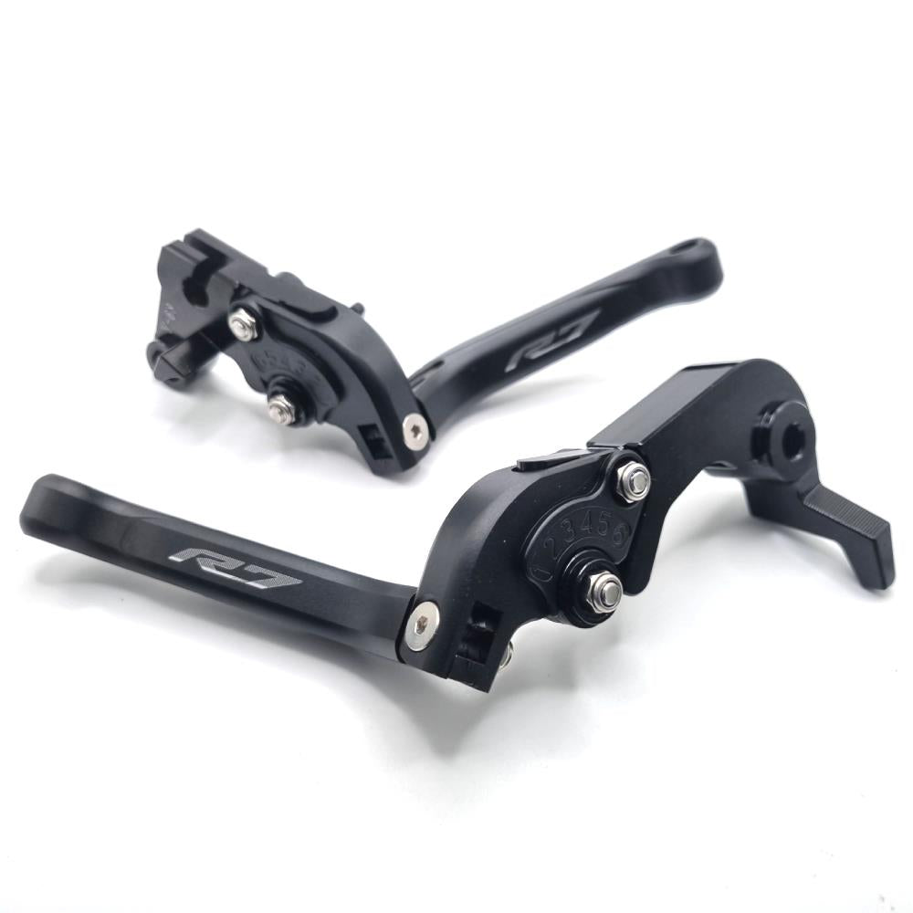YAMAHA YZF-R7 2022-2025 Black/Black Adjustable Extendable Brake & Clutch Levers