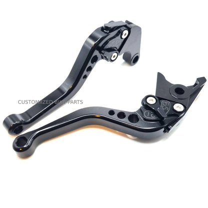 Short Clutch Brake Lever Set - Black - HONDA TRANSALP 750 XL750 2023-2025