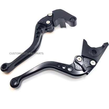 Short Clutch Brake Lever Set - Black - HONDA TRANSALP 750 XL750 2023-2025