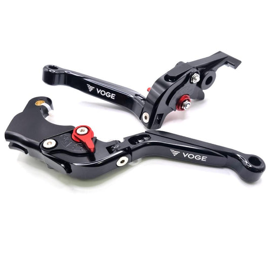 Adjustable Clutch & Brake Lever Set Black - Lincin VOGE 500R/500AC/500DS/500DSX