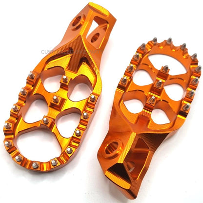 Enlarged Foot pegs Rests Pedals KTM 125 250 300 350 400 500 EXC EXCF XCW 2023-