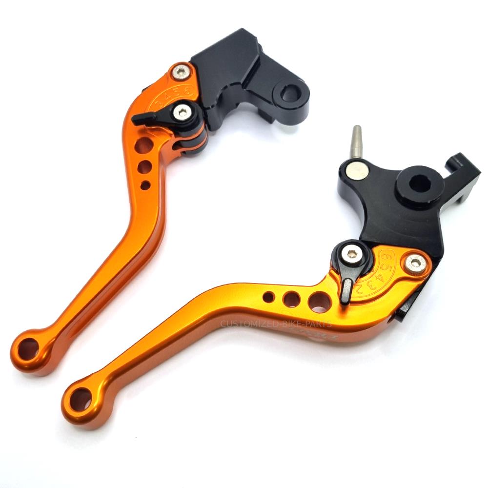 KTM 890 R / S Adventure 2019-2025 Short Clutch & Brake Lever Set - Orange