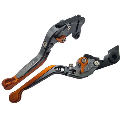 KTM 890 Duke R 2020-2025 | Adjustable Clutch Brake Lever Set Titanium / Orange