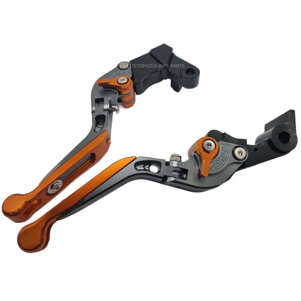KTM 890 Duke R 2020-2025 | Adjustable Clutch Brake Lever Set Titanium / Orange