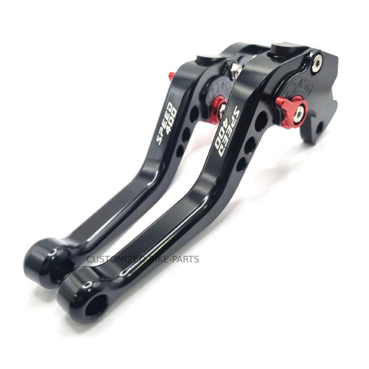 Triumph Speed 400 2023-2025 Short Black Adjustable Clutch & Brake Levers