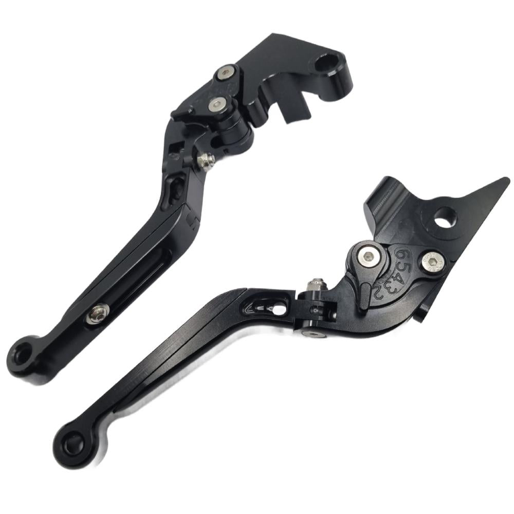 Yamaha Tenere 700 2019-2025 Adjustable Clutch Brake Lever Set - Black / Black