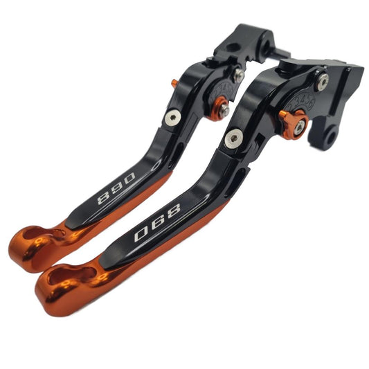KTM 890 Duke R 2020-2025 | Adjustable Clutch Brake Lever Set Black / Orange