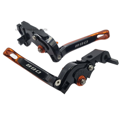 KTM 890 Duke R 2020-2025 | Adjustable Clutch Brake Lever Set Black / Orange